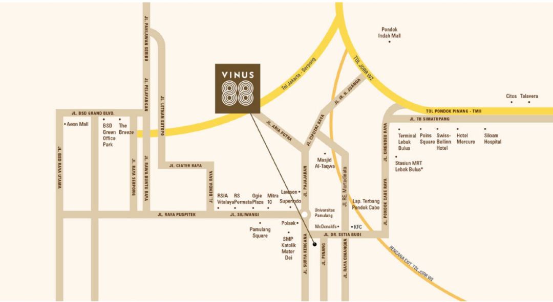 Vinus 88 Residence Pamulang, Pamulang | Official Website⭐